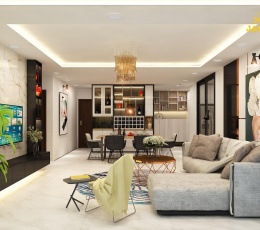 Căn hộ Vinhomes Central Park Tân Cảng full nội thất 2PN 2WC Điện Biên Phủ Bình...